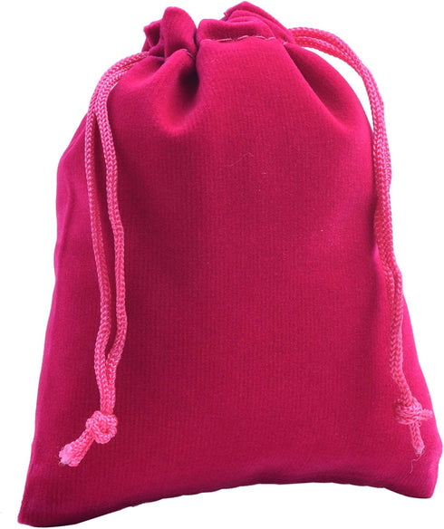 Sansam 25pcs Rose Drawstrings Velvet Gift Bags, Velvet Jewelry Pouches for Wedding Favors, Candy Bags, Party Favors