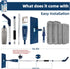 DARIS Spray Mop for Floor Cleaning, Microfiber Mop for Wet and Dry Use, 52.3in Long Pole, 20 FL.OZ. Capacity