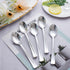 WDF 100 Pack Silver Plastic Spoons Disposable, 6.9 Inch Heavy Duty Spoons for Parties, Weddings