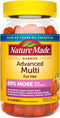 Nature Made Advanced Multivitamin Gummies for Her, 90 Gummies, with Magnesium Citrate, Calcium & All 8 B Vitamins