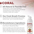 Coral Nano Silver Foaming Cinnamon Tea Tree Toothpaste, Natural Fluoride Free, SLS and Glycerin Free - 4 Ounce
