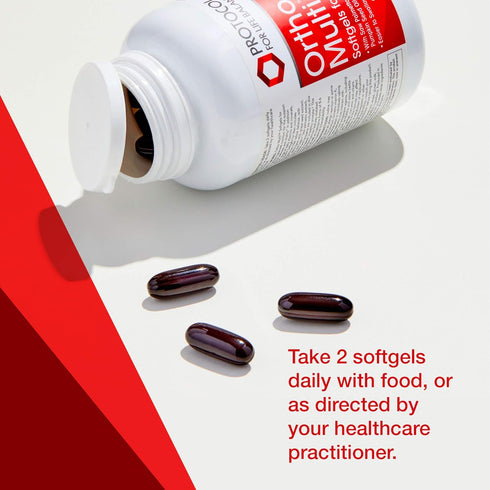 Protocol Ortho Multi Softgels for Men - Multivitamin for Prostate Health with Saw Palmetto, Zinc & CoQ10, 90 Softgels