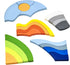 PHIELEY 20 Activities for Dementia Patients, Pieces Wooden Puzzles Game for Seniors, Colorful Hill Pattern Match