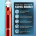 Pop Sonic Electric Toothbrush (Metallic Red) - Travel Toothbrush with 2 Speed & 15,000-30,000 Strokes/Minute