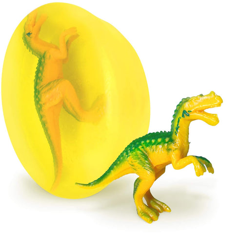 Relaxcation 1 Soap Bar For Kids with DINO Toy Inside - Natural Fresh LEMON Kids Soap, Clear Glycerin Safe For Skin