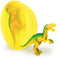 Relaxcation 1 Soap Bar For Kids with DINO Toy Inside - Natural Fresh LEMON Kids Soap, Clear Glycerin Safe For Skin