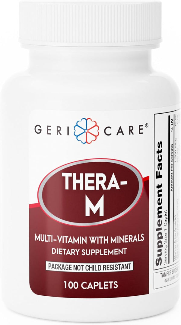GeriCare Thera High Potency Multivitamin with Mineral Caplets | 100 Count