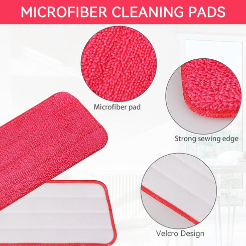 Mop Head Replacement for Libman Freedom Spray Mop - Washable Microfiber Pads Refill for Multi-Surface Cleaning (7 Pack)