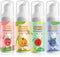 Foam Toothpaste Kids, 4 Packs for U-Shape Electric Toothbrush, Toddler's Toothpaste with Low Fluoride