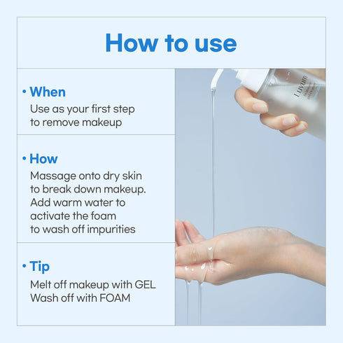 Hyaluronic Acid Cleanser with Bamboo Extract, Gentle Formula for Sensitive Skin, Korean Gel Facial Wash, 6.76 fl. oz