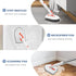 SetSail Floor Scrub Brush, 3-In-1 Tile Tub Floor Scrubber with 52-inch Adjustable Long Handle and 3 Detachable Brush