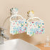 Kitchen Dish Cloths Towels with Blue Flowers and Butterflies, Reusable Super Absorbent Cleaning Rags, 12x12 in 6 Pack