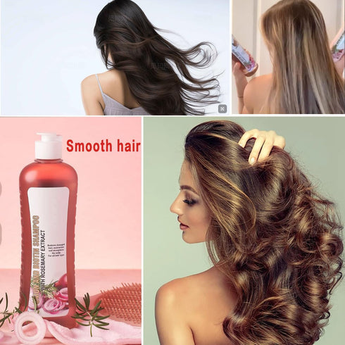 Onion, Biotin and Rosemary Shampoo and Treatment Set - Silicone Free for Hair Loss and Thinning Hair, Conditioner for
