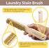 MOIKKA-GC Wood Laundry Stain Brush with Boar Bristle, Tough Stain Remover for Delicate Fabric, Cotton, Linens