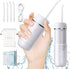 Water Flosser Cordless for Teeth, PONYFREE Mini Portable Oral Irrigator with 9 Pressure Modes, IPX7 Waterproof