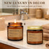 MOULENGGU 6-Pack 3.5 Oz Set Scented Candles for Home, Soy Wax Candles Gift with Lavender Chamomile & Eucalyptus Mint