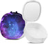 Retainer Case, Mouth Guard Case, Denture Case, Orthodontic Aligner Case with Mirror and Ventilation Holes, Purple Star