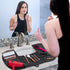 Sink Topper Foldable Sink Cover - Silicone Makeup Brush Cleaning Mat & Hot Tools Organizer - Large, Black