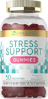 Carlyle Stress Support Gummies | 50 Count | with GABA & L-Theanine | Strawberry Lemon Flavor | Non-GMO, Gluten Free