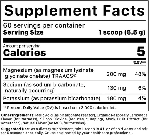 Jigsaw Health MagSoothe, Fast-Acting Calming Magnesium Glycinate Powder Supplement, 60 Servings