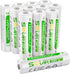 WENJOOP 12 Pack AA Rechargeable Batteries for Solar Lights, NiMH 1.2V 1600mAh Precharged