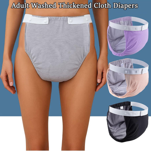 ZSVUCWPYO Adult Diapers for Women,Adult Cloth Diaper Washable Waterproof Care Incontinence Diapers Leakproof Panties
