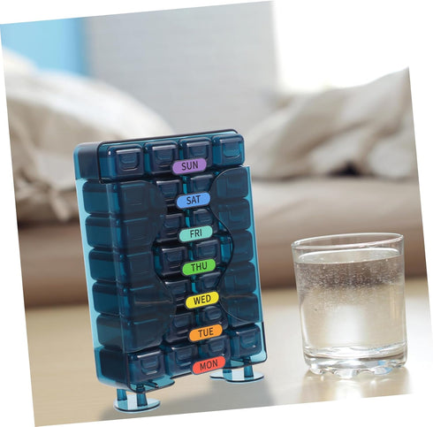 Travel Pill Organizer Case Portable Weekly Dispenser for Days Storage Container for Daily Medication Easy to Carry