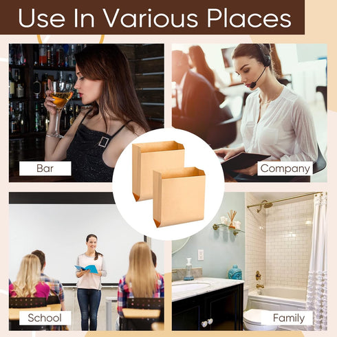Thenshop Waxed Kraft Feminine Hygiene Liner Bag | 200 Pcs | 7.5 x 10" | Personal Dispensers | Sanitary Napkin Disposal