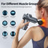 Massage Gun Deep Tissue, Portable with Silent Brushless Motor and 4 Interchangeable Heads for Muscle Relief and