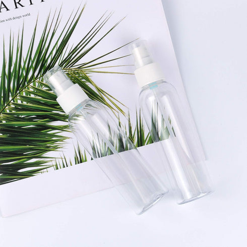 TRENDBOX 6 Pack Empty Transparent Plastic Fine Mist Spray Bottles (120 ml each)