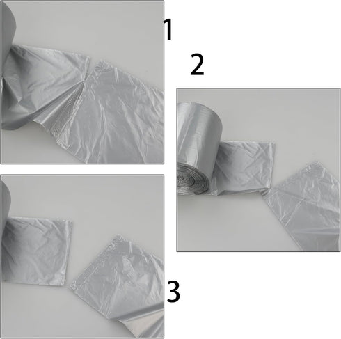 7 Gallon Trash Bags, Kitchen Garbage Bag, Grey