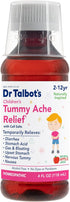 Dr. Talbot's Tummy Ache Relief Liquid Medicine, Naturally Inspired, for Children, includes Dosage Cup, Apple Juice Flavor, 4 Fl Oz. (Packaging May Vary)