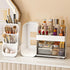 Large Capacity Makeup Organizer with Drawers for Vanity, Bathroom & Bedroom Desk, Easy Storage for Cosmetics, White