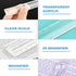 Cosmos Magnifying Ruler Mini Magnifying Bar for Reading Small Texts and Prints, 6 Inches