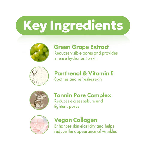 WELCOS FRUDIA Green Grape Pore Control Serum - Korean Skin Care for Sensitive Skin, 1.76 fl oz