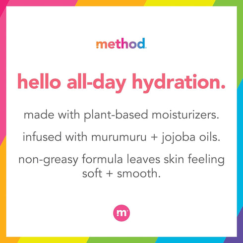 Method Daily Lotion, Simply Nourish Plant-Based Moisturizer for 24 Hours Hydration, 13.5 fl oz