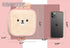 na1 Cute Kawaii Plush Makeup Bag, Inner Pocket and Handle, Zipper Closure for Convenient Travel (Pink Bunny)