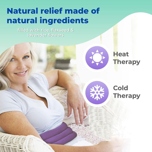 Pack 1 Pack Microwavable Heating Pad for Lower Back and Menstrual Cramps - Moist Microwave Heating Pad for Muscles