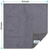 HOMEXCEL Microfiber Cleaning Cloth Grey, 12 Pack Premium Towels for Cars, Lint Free, Highly Absorbent Reusable Rags