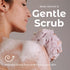 MainBasics Bath Shower Loofah Sponge Pouf - Body Scrubber Exfoliator, Set of 3, Airy Blossom