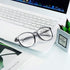 VisionGlobal Blue Light Blocking Glasses for Women/Men, Anti Eyestrain, Stylish Oval Frame, Anti Glare, Clear Gray,