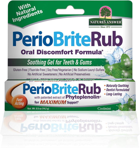 Natures Answer Periorub Topical Rub, 0.5 oz (Pack of 6) Dentist Formulated Gel for Teeth and Gums
