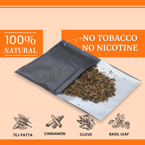 Ayurvedic Herbal Mix Blend - 100% Tobacco Free & Nicotine Free Organic Herbs 20 Gram (0.7 oz)