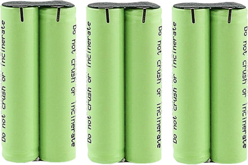 Kastar 3-Pack 2.4V 1000mAh Ni-MH Rechargeable Battery Replacement for Philips Sonicare Toothbrush