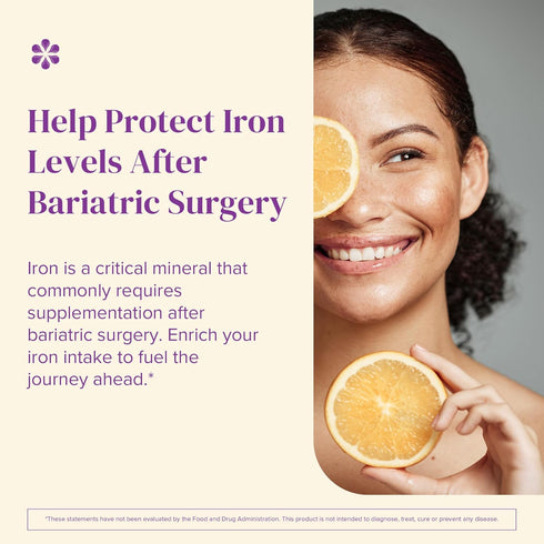 Barimelts Iron with Vitamin C, 90 Sugar-Free Fast-Dissolving Tablets (1-Month Supply) for Women, Natural Orange Flavor
