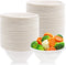 100 Pcs 8oz Disposable Paper Bowls, Natural Compostable Heavy-Duty Bagasse Bowls for Parties and Everyday Use