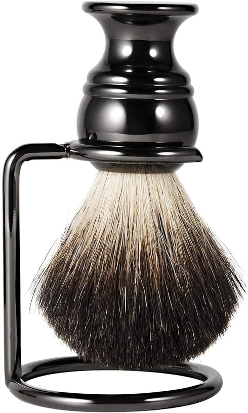 Shave Brush Stand Stainless Steel for Badger Shaving Brushes, Holder Height 2.8inch/7cm, Space Saver