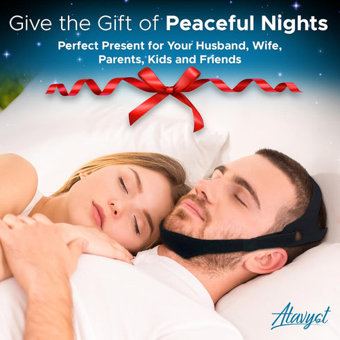 Anti Snoring Chin Strap for Men and Women - Airflow Jaw Strap, Effective Snore Solution for CPAP Users