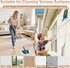 SOBONNE Commercial Dust Mop for Hardwood Floors Cleaning, Heavy Duty Industrial Dry Mop with Wedge Cotton Mop Pads