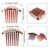 Honbay 2PCS 7 Teeth Hair Side Combs - Pearl Crystal Rhinestone Floral Twist Combs, Decorative Hair Accessories for Women